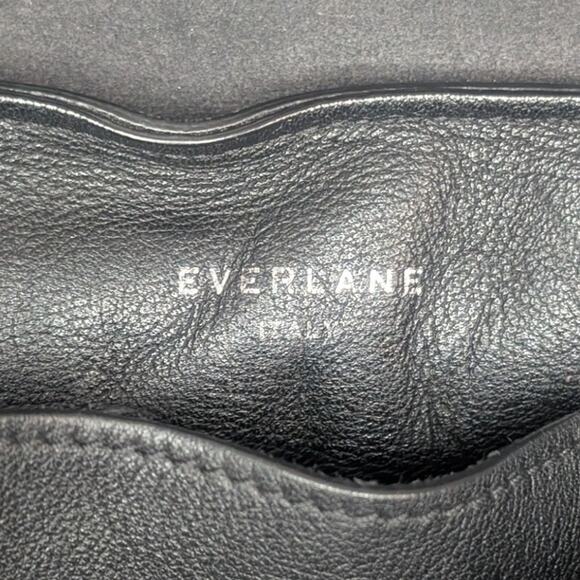 Everlane Petra Black Leather Drawstring Backpack in Black main image 10